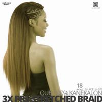 SHAKE-N-GO QUE 3X PRE-STRETCHED BRAID #18 inches