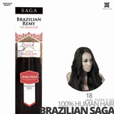 SHAKE-N-GO Saga Brazilian Remy 100% Human Hair  #18  inches