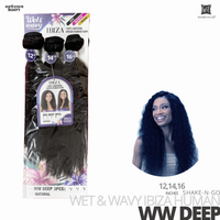 SHAKE-N-GO Wet & Wavy IBIZA  Bundle Weave 3PCS #WW Deep 12-14-16 inches