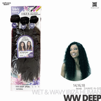 SHAKE-N-GO Wet & Wavy IBIZA  Bundle Weave 3PCS #WW Deep 14-16-18 inches