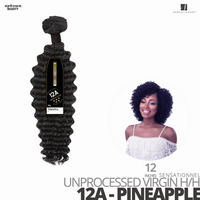 Sensationnel Bare&Natural Unprocessed Virgin Human Hair #12A -Pineapple- #12 inches