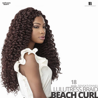Sensationnel Lulutress Crochet Braids #Beach Curl 18 inches