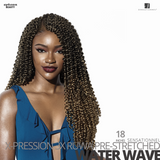 Sensationnel X-PRESSION 3X Ruwa Pre-Stretched Braids #Water Wave #18 inches