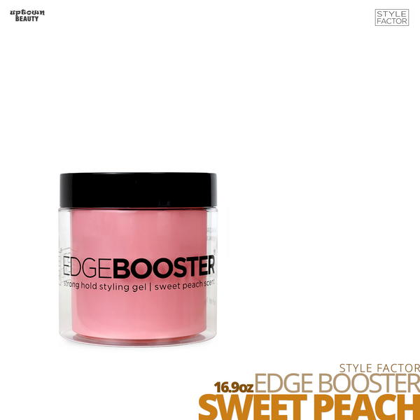 Style Factor Edge Booster Strong Hold Water-Based Pomade # 16.9oz # Sweet Peach