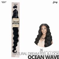 ZURY HOLLYWOOD Synthetic Natural Dream Feel & Look Bundle Weave #Ocean Wave 36 inches